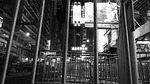 hong kong, night, mono