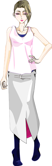 Free women the whole body person illustration