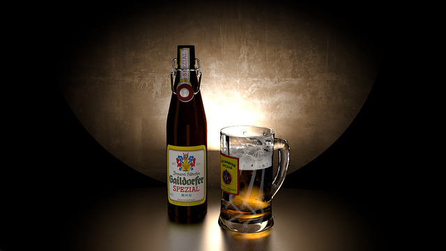 Free bier blender 3d illustration