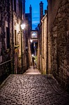 alley, cobblestones, old town