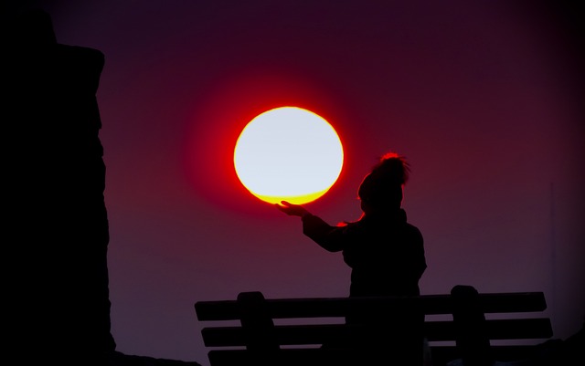 Sol, Eve, Solnedgang, Himmel, Humør