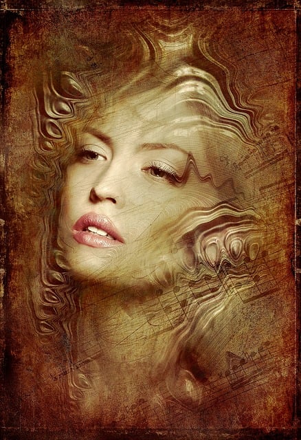 Free portrait woman antique illustration