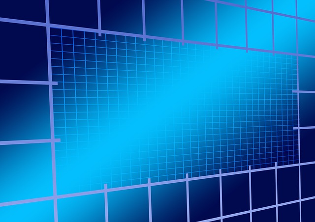 Free grid concept network illustration