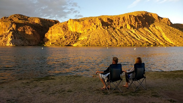 Arizona, Canyon Lake, Paar, See
