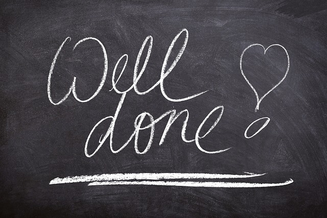 Free board positive well done illustration