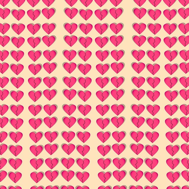 Free heart pattern texture illustration