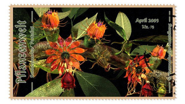 Pflanzen, Blumenpracht, Briefmarke
