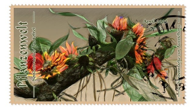 Pflanzen, Blumenpracht, Briefmarke