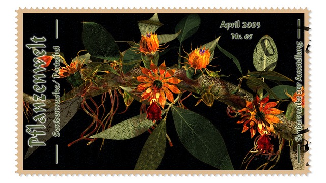 Pflanzen, Blumenpracht, Briefmarke