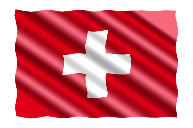Free banner flag switzerland illustration