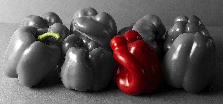 Rød Peber, Paprika, Grøntsag, Vegetar