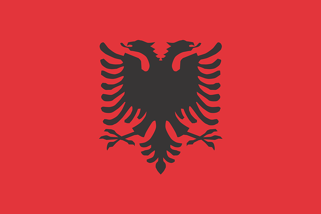 Free flag albania country vector
