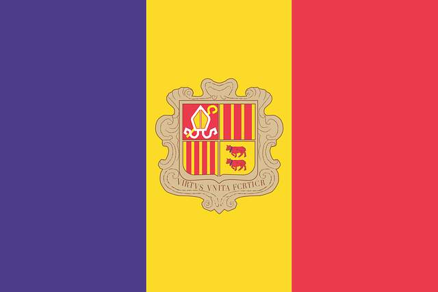 Free Flag Andorra vector and picture