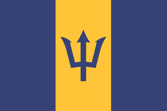 Free Flag Barbados vector and picture