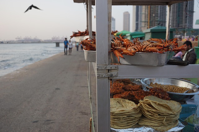 Paseo, Bocadillo, Comida, Fruto De Mar