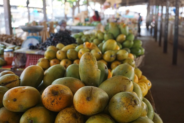 Mango, Fruta, Mercado, Nuevo, Tropical