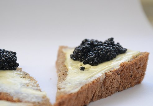 Kaviar, Ein Sandwich, Frühstück
