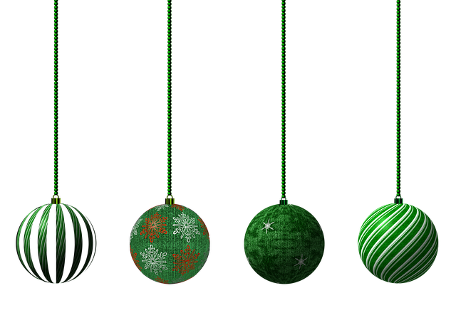 Free baubles balls decoration illustration
