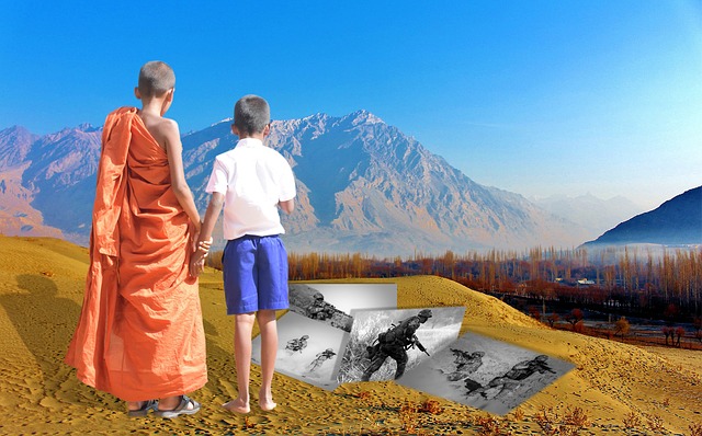 Free war afganistan peace illustration