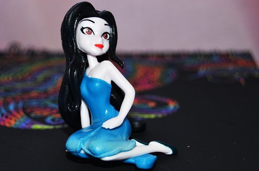 Junge Frau, Puppe, Schön, Figur, Frau