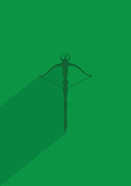 Free bow arrow symbol illustration