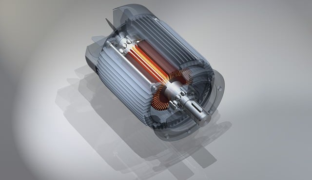 Free engine section detail illustration