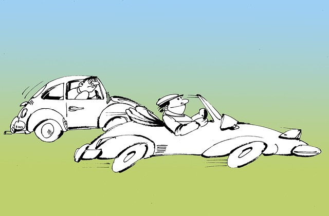 Free automobile overtake quickly illustration