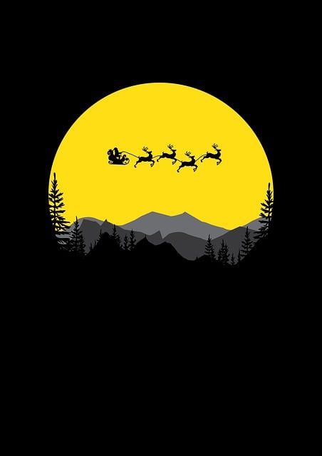 Free christmas dear santa illustration