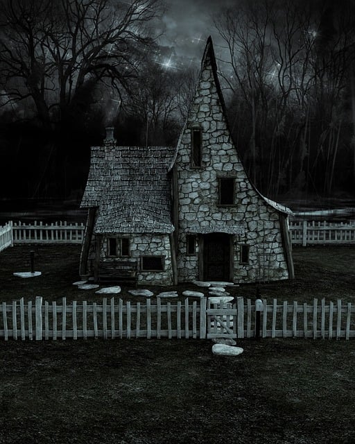 Download free HD stock image of House Cottage Free house cottage night illustration