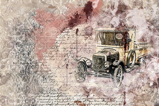 Free car old car art illustration