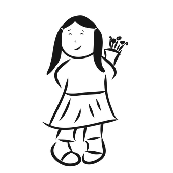 Free Girl Shy illustration and picture