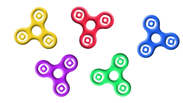Free fidget spinners toy illustration