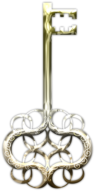 Free key lock secret illustration