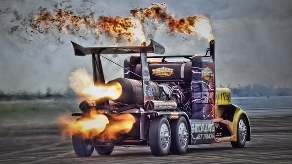 Lkw Auf Steroiden, Lastwagen, Jet Truck