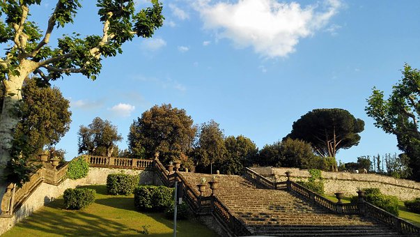 Frascati, Roma, Ý, Khu Vườn, Cũ