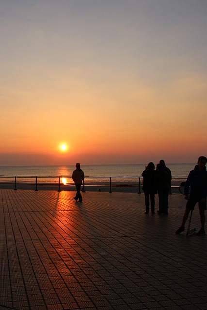 Free Ostend Sunset photo and picture