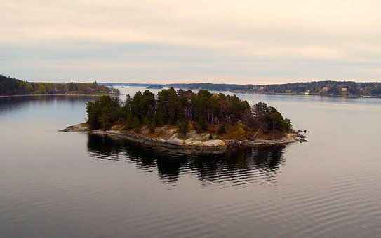 Ø, Hav, Øer, Berolige, En, Havlandskab