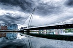 samuel beckett bridge, dublin, ireland