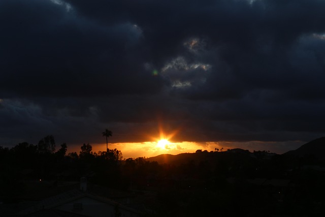 Free Sunset Bright Sky photo and picture