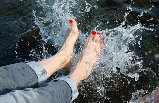 Wasser, Füße, Erfrischung, Pause, Fuß