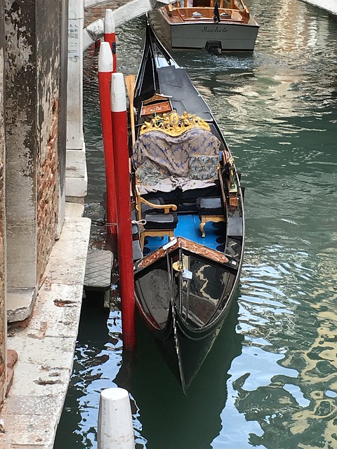 Venedig, Gondol, Kanal, Italien, Vand