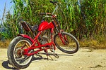 moped, improvised, makeshift