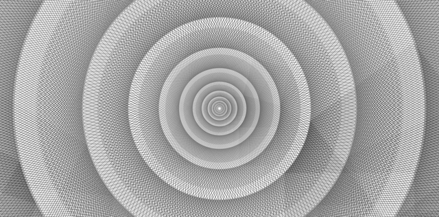 Free grey scale modern circles illustration