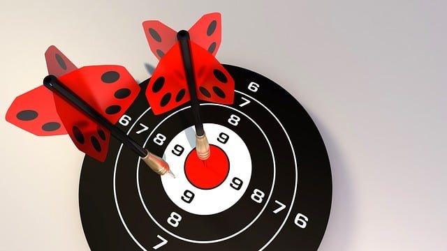 Free darts goal target illustration