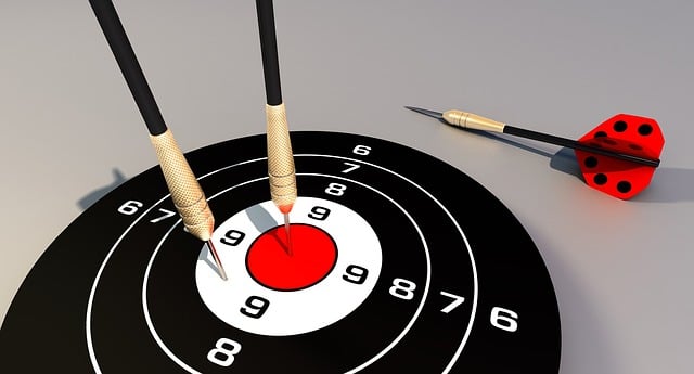 Free darts goal target illustration