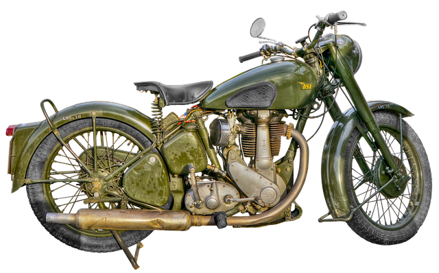 Free isolated bsa motorcycle illustration