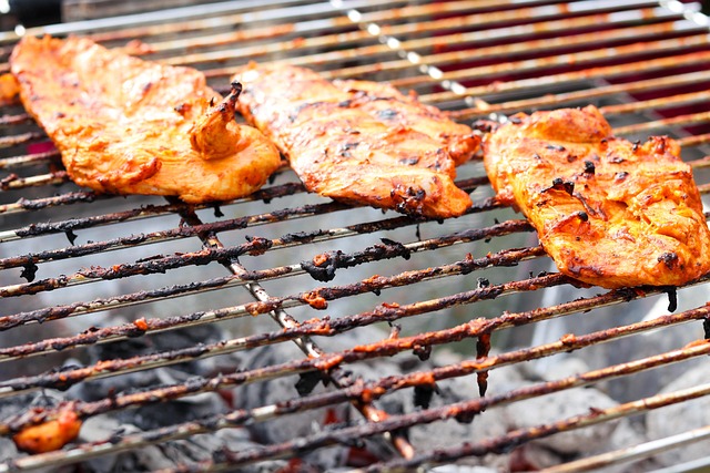 Grillning, Kød, Kylling, Mad, Grill