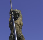 garden sculpture detail, grand arc-boutant, sculptor nicholas lavarenne