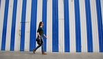women, walk, city