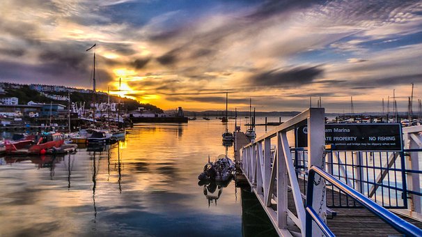 Wasser, Sonnenuntergang, Himmel, Meer